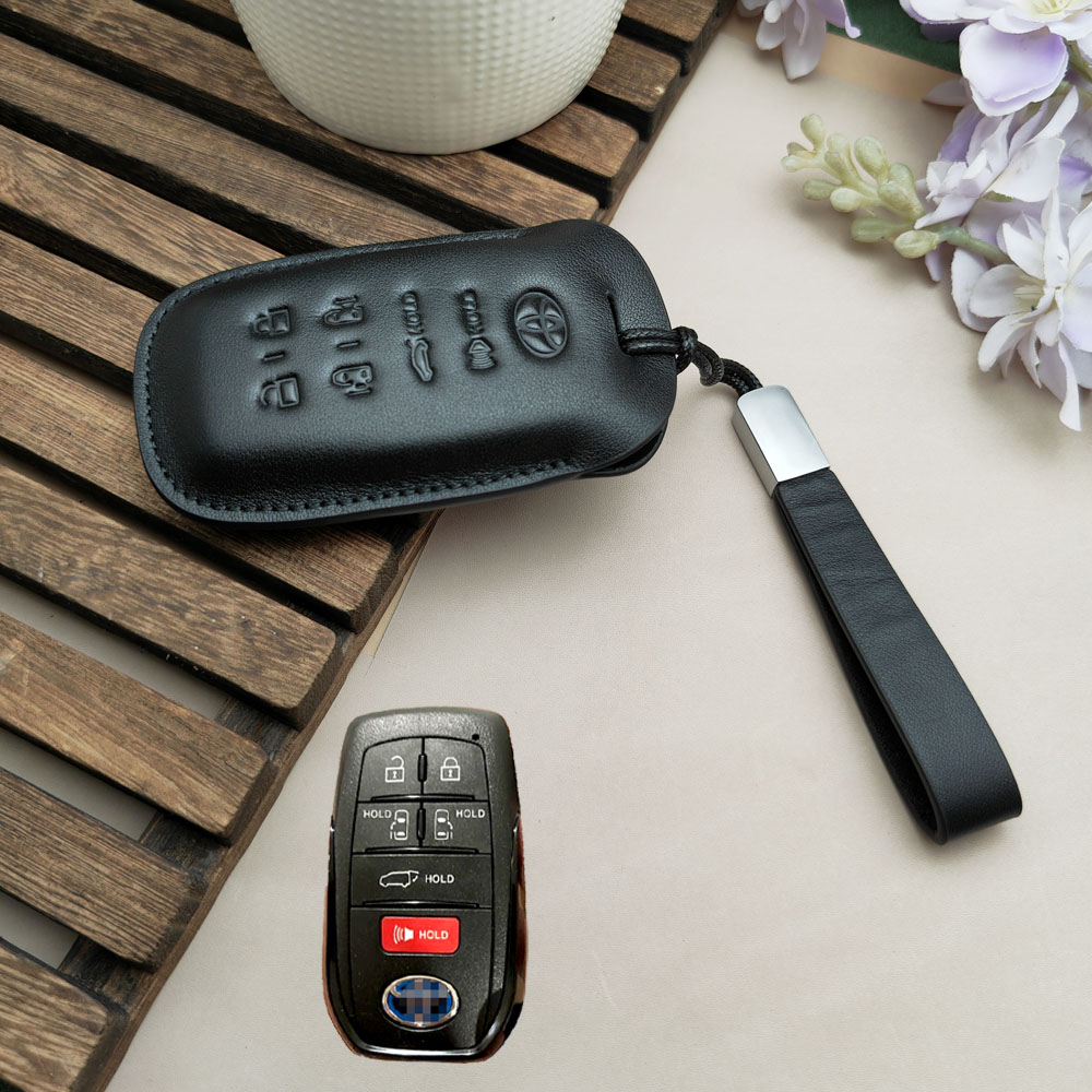 适用丰田美版塞纳钥匙套海外版格瑞维亚埃尔法威尔法钥匙包扣24款
