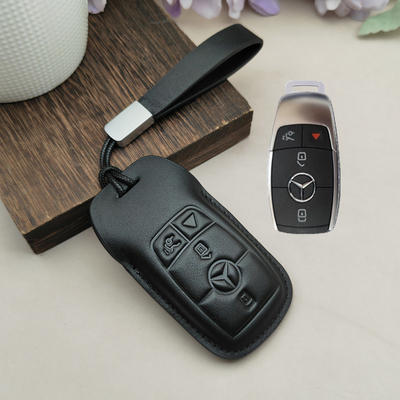 适用23款奔驰gls450进口钥匙套加版GLC300包GLE450扣350皮扣22款