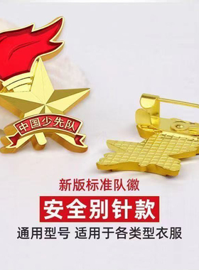 少先队标志队徽安全别针小学生