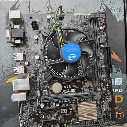 议价华硕h110m-k主板+g4400处理器+ddr4-4g-2