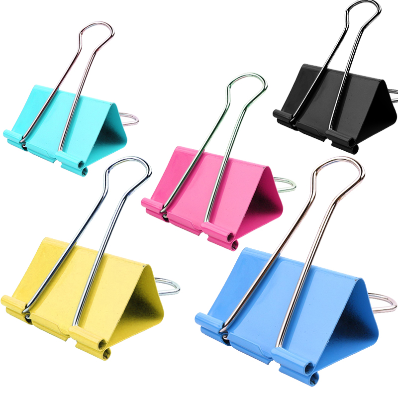 壹中簡約金屬長尾夾子創意文具手帳可愛彩色辦公文件燕尾夾試卷夾在類目 電子詞典/電紙書/文化用品, 裝訂用品, 票夾/長尾夾中 - 來自Buy2taobao.com提供專業的淘寶代購服務