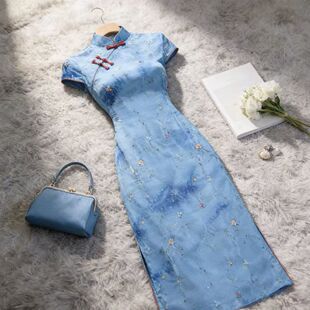 新中式绝美旗袍2026夏复古民国风高级感高级感年轻款日常可穿素雅