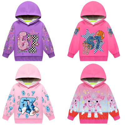 新款Steal a Brainrot 六七儿童春秋薄款连帽卫衣男女童装上衣