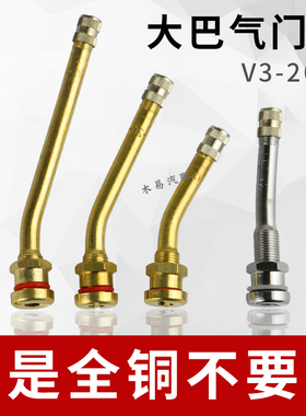 铜大巴嘴真空胎气门嘴货车轮胎大号充气杆通用V3-20-6气门嘴子