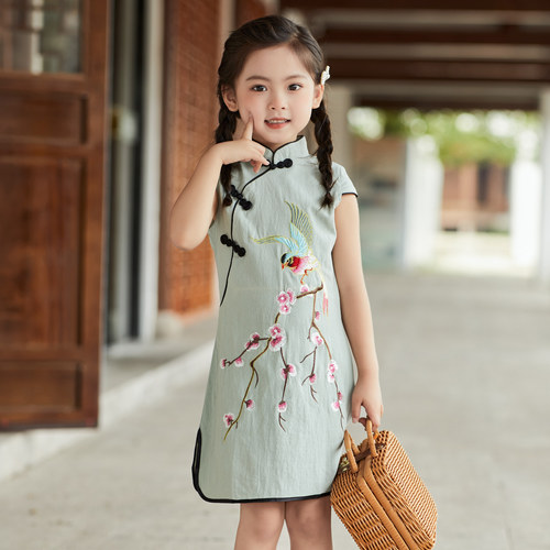 女童汉服连衣裙夏季2026新款