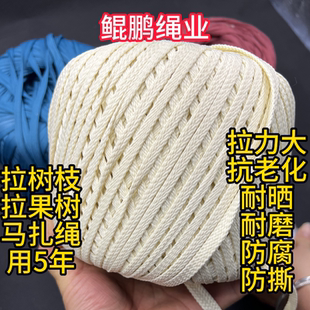 果树拉枝绳鞋带绳编绳抗晒耐老化吊菜大棚绳批发尼龙绳拉枝抗晒绳