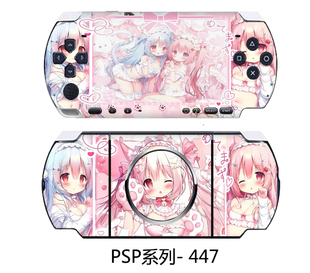 图案痛贴 爆款 彩贴可爱图案可定制保护贴 PSP系列痛机贴 工厂直销