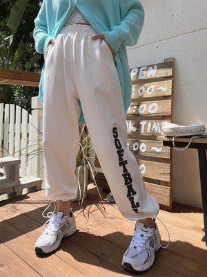 高腰显瘦裤子宽松休闲裤女