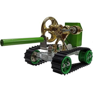 斯特林发动机坦克模型热能小车微型发电机蒸汽机车模型引擎