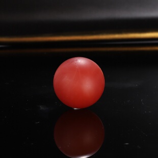 毕业级保山南红玛瑙圆珠无孔单珠满色满肉柿子红配饰23.5mmS01