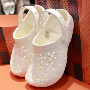 crocs洞洞鞋卡洛驰女鞋经典花蕊户外沙滩亲子包头凉拖鞋210927