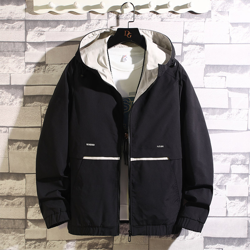 挂拍 100%聚酯纤维 秋装新款连帽夹克男休闲外套潮JK8811-P65控98图片
