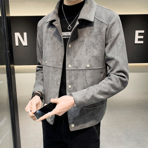 100%聚酯纤维 2021新款夹克男秋季休闲修身外套潮JK8801-P95控138,男装夹克,电商D240-242