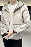 100%聚酯纤维2021秋装新款连帽夹克男休闲外套潮JK8811-P65控98，男装夹克，电商D240-242