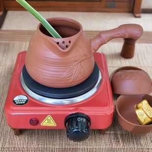 甘肃罐罐西北家用煮茶电热炉茶罐电炉炉子西和茶炉煮茶壶4件套装