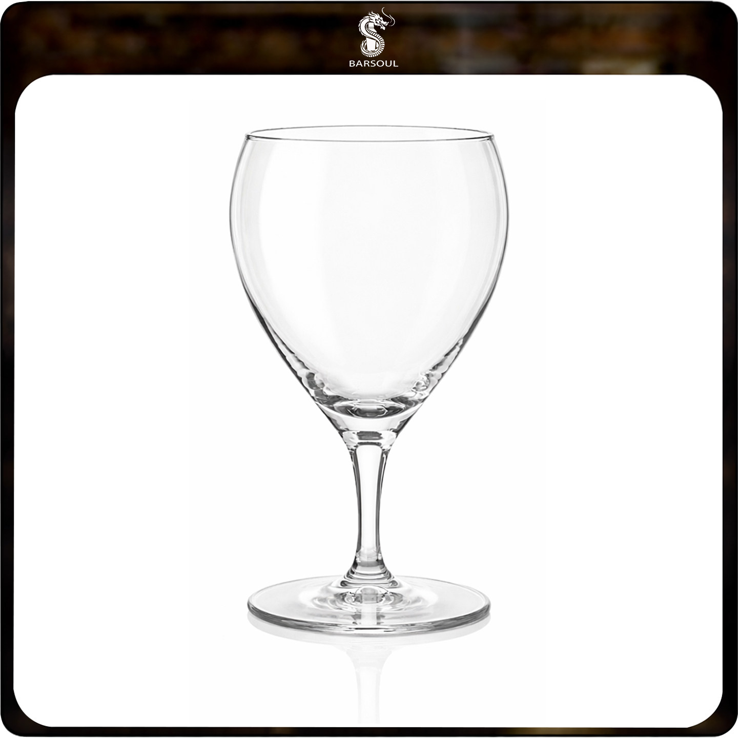 酒吧灵魂BSCK31006无铅水晶酒吧日式250ml薄款心形矮脚鸡尾酒杯