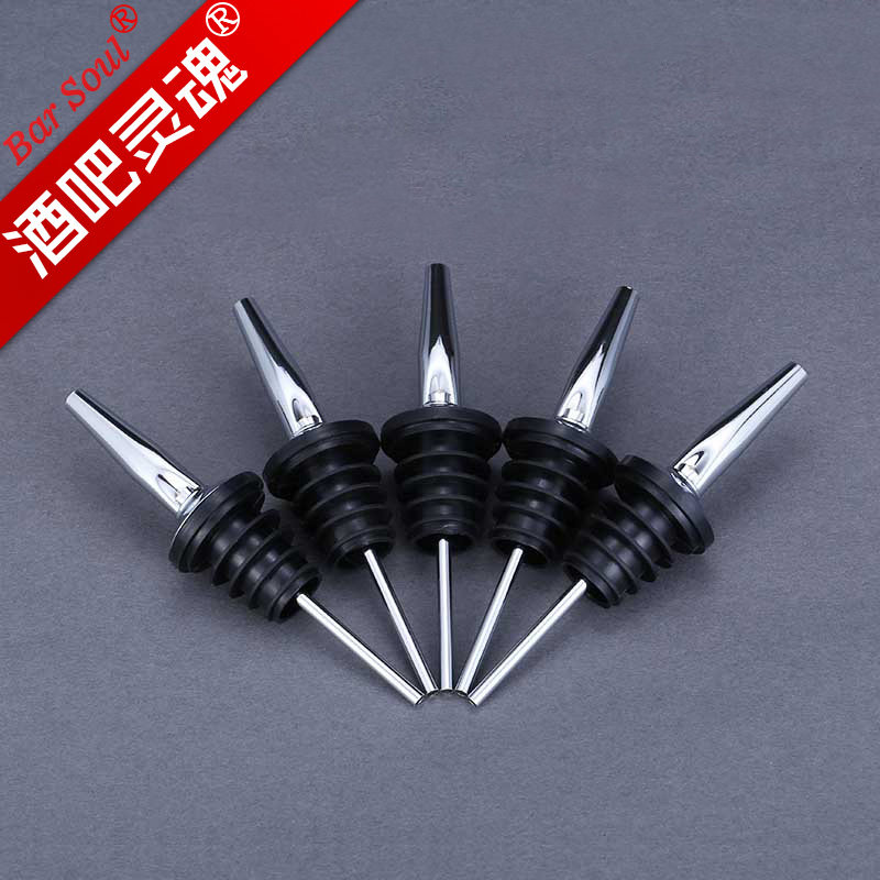 酒吧灵魂 硬塑胶金属镜面不锈钢酒嘴酒 瓶塞酒具吧台用具调酒瓶塞