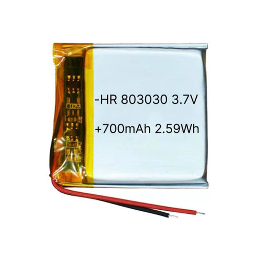 803030-700mAh聚合物锂电池 适用于电子玩具 蓝牙音响等电子设备