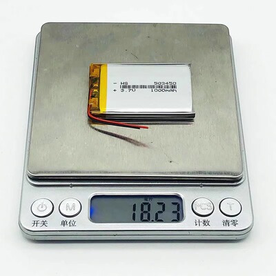 3.7V聚合物锂电池 503450/523450 1000mA 记录仪美容设备智能音响