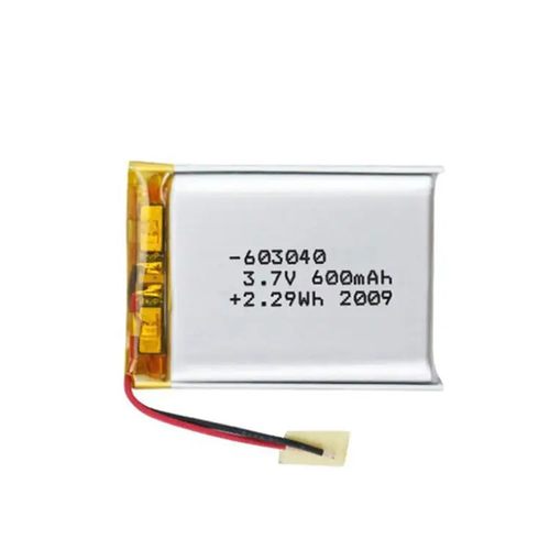 603040聚合物锂电池 3.7V 600mAh 按摩仪补水仪蓝牙音箱电池