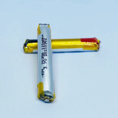 玩具机器人电池70350圆柱聚合物锂电池3.7v电动牙刷电池电动