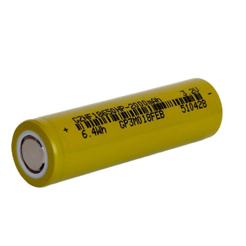 全新18650磷酸铁锂圆柱电芯设备玩具3.2V2000mAh3C动力电池厂