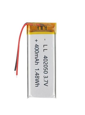 现货402050聚合物锂电池400毫安LED灯智能音响美容仪器电池