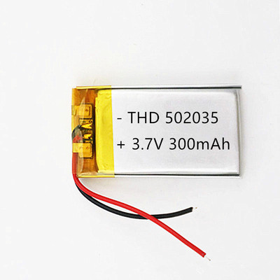 502035（300mAh) 电池发光玩具美容仪定位器蓝牙耳机聚合物锂电池