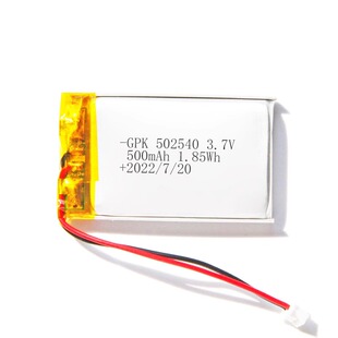 工厂智能手表502540-500mAh可充电聚合物锂电池