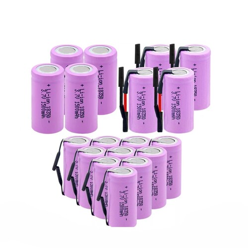 18350锂电池1500mAh 3.7V 3C 电动工具充电锂电池 加工出线出镍片