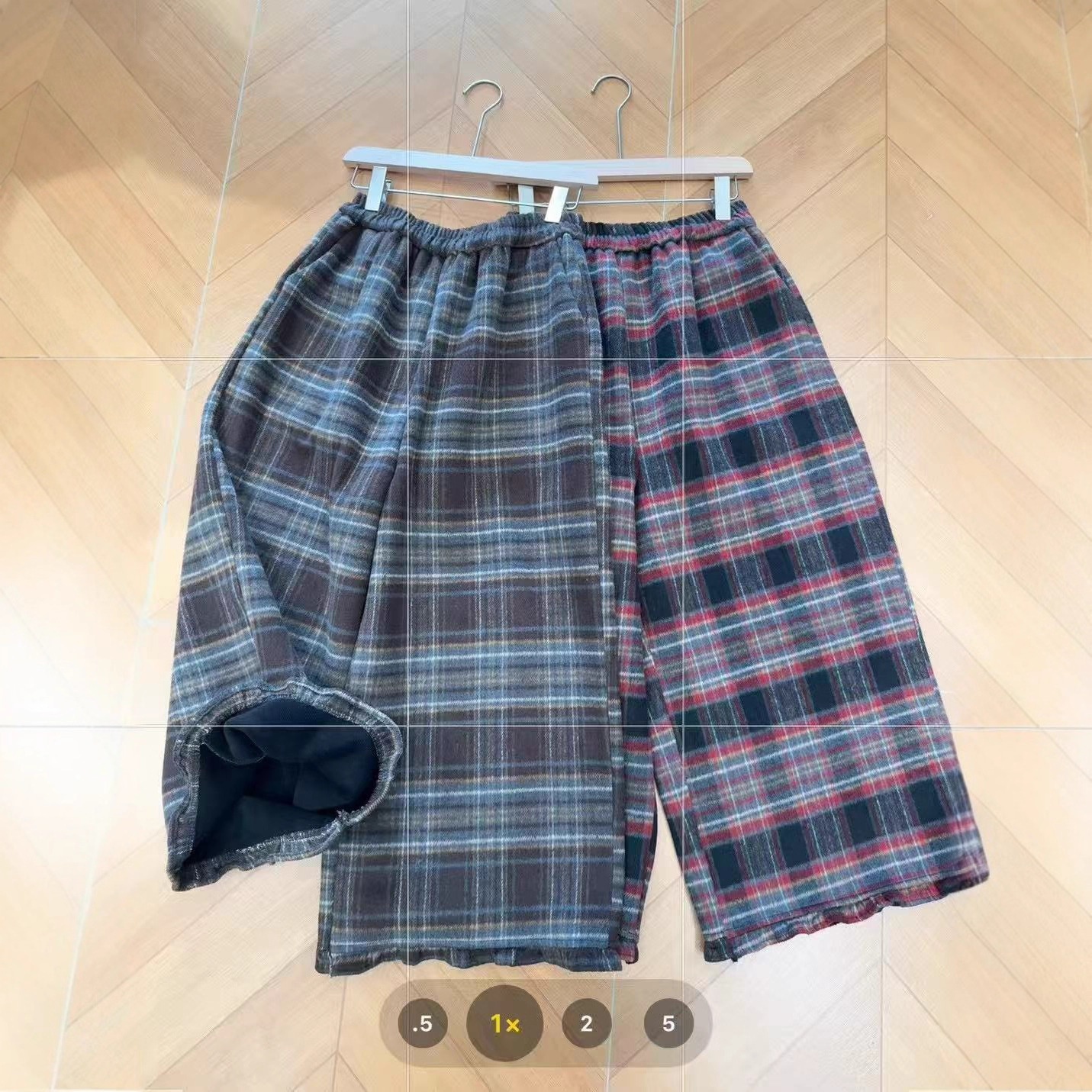 25棉裤女格子加绒加厚保暖学院风格子棉裤宽松休闲韩版学院风裤子