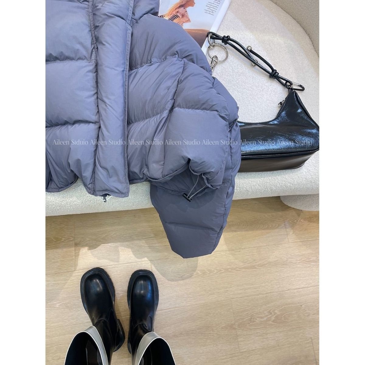 时尚气质短款棉服女2026年春装小众新款韩系设计感连帽加厚外套潮,女装/女士精品,棉衣/棉服,淘宝优惠券,粉丝福利购,淘宝优惠卷