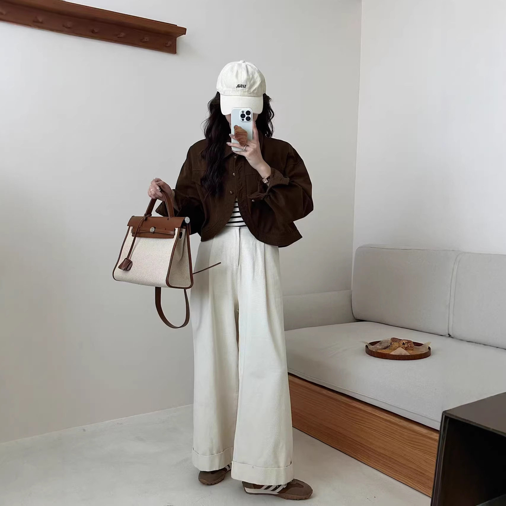 26年春款阔腿裤女宽松休闲韩版学院风长裤韩版亲肤透气慵懒风裤子