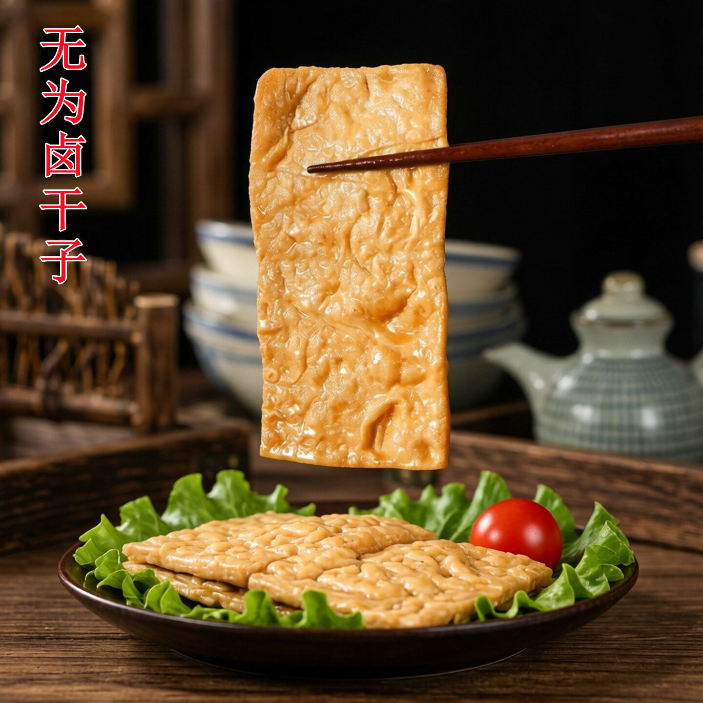 安徽无为特产零食小吃卤干豆腐干板鸭卤干子真空现卤4袋包邮