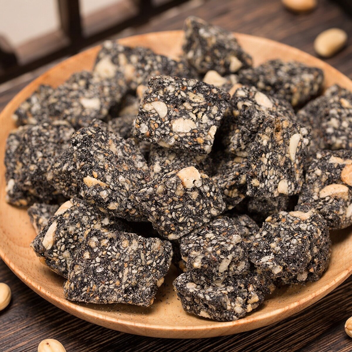 安徽无为特产手工老式黑芝麻糖传统手工麦芽糖糕点小吃茶点包邮