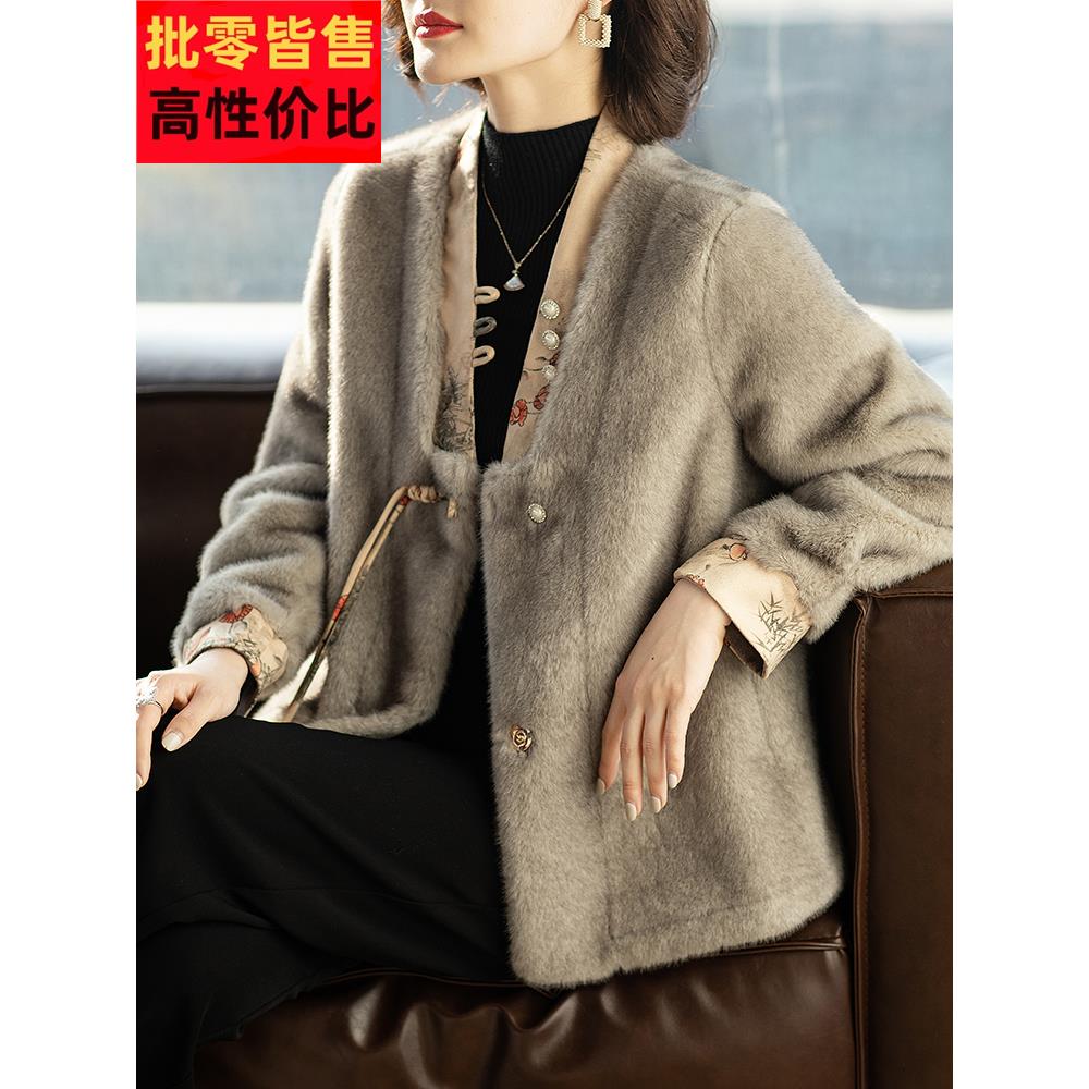 妈妈冬装外套洋气高贵中式2025新款中老年人40岁50女士春秋上衣服