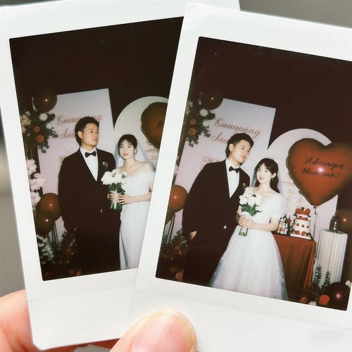婚礼照片墙↑超清拍立得可书写