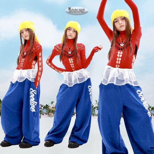Soolikes女童街舞演出服套装