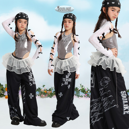 女童爵士舞服装街舞潮服