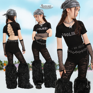 Soolikes小辣妹女童爵士舞jazz演出服儿童T台走秀潮服街舞表演服