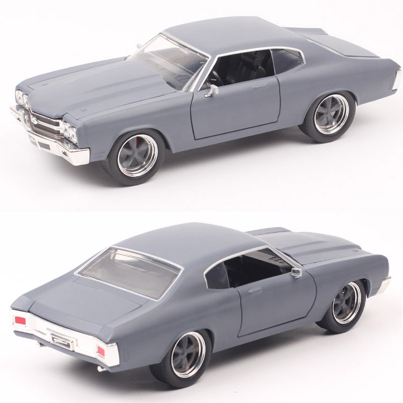 1:24佳达雪佛兰chevelle ss 1970经典肌肉跑车仿真汽车模型蓝色