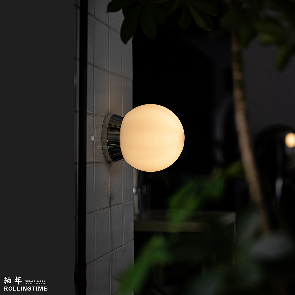 轴年复古过道餐厅球形吸顶壁灯