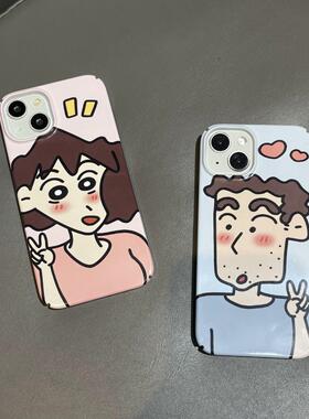 比耶美伢适用iPhone15promax 可爱动漫华为mate60pro创意卡通广志小米13/14pro情侣荣耀80/90/100pro全包菲林