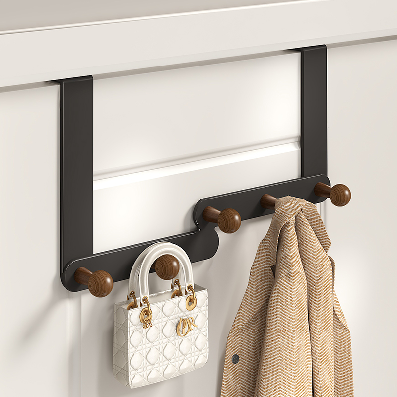 门后挂钩免打孔挂衣架帽子收纳钩