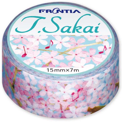 【特价】日本T.Sakai樱花和纸胶带循环分装