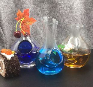 拇指凹洞冰酒壶醒酒器酒杯清酒壶白酒红酒分酒器创意鸡尾酒杯 日式