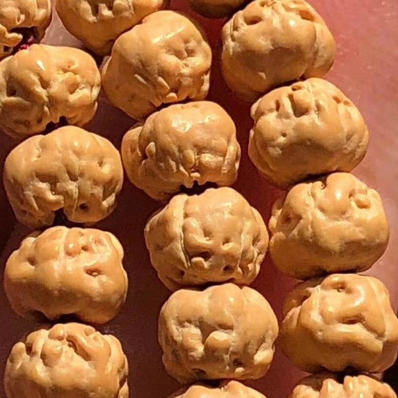 小金刚佛手玄武纹黄皮红皮菩提手串原籽五爪108颗佛珠男女款手链