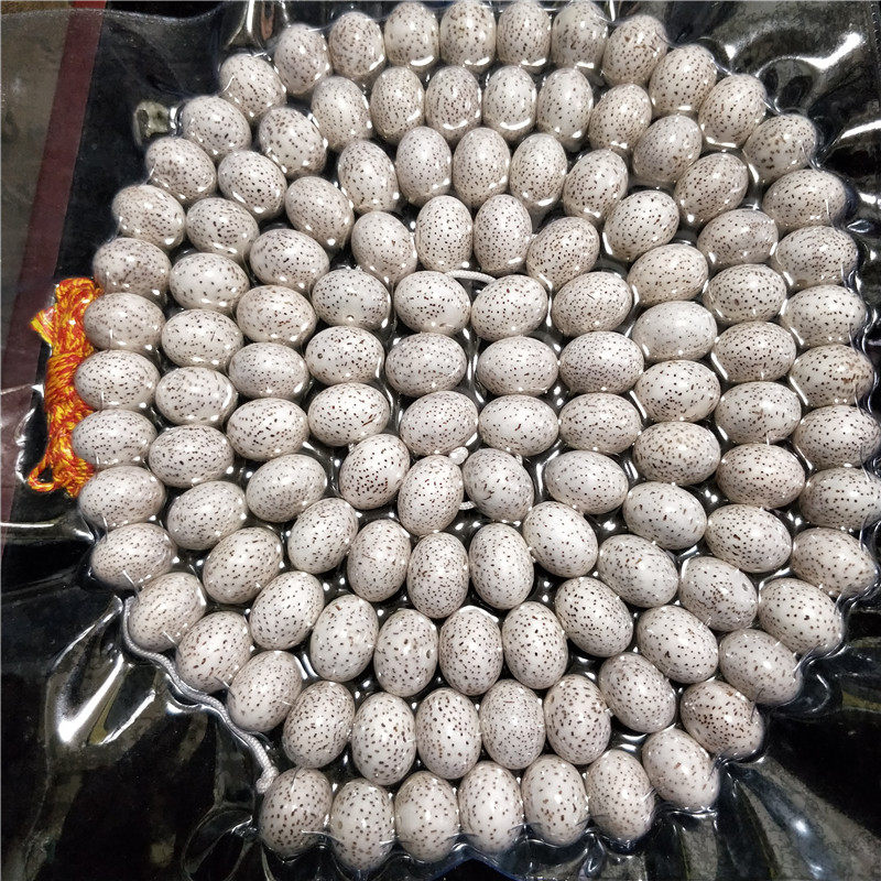 星月菩提手串108佛珠念珠海南料顺白玄月苹果珠超大17*13文玩手链