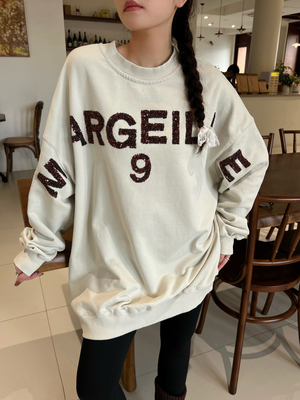 太阳花常规宽松纯棉韩版亮片女装