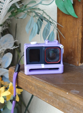【阿民摄影】影石acepro2街拍配件宝丽来紫色手柄3d打印个性定制